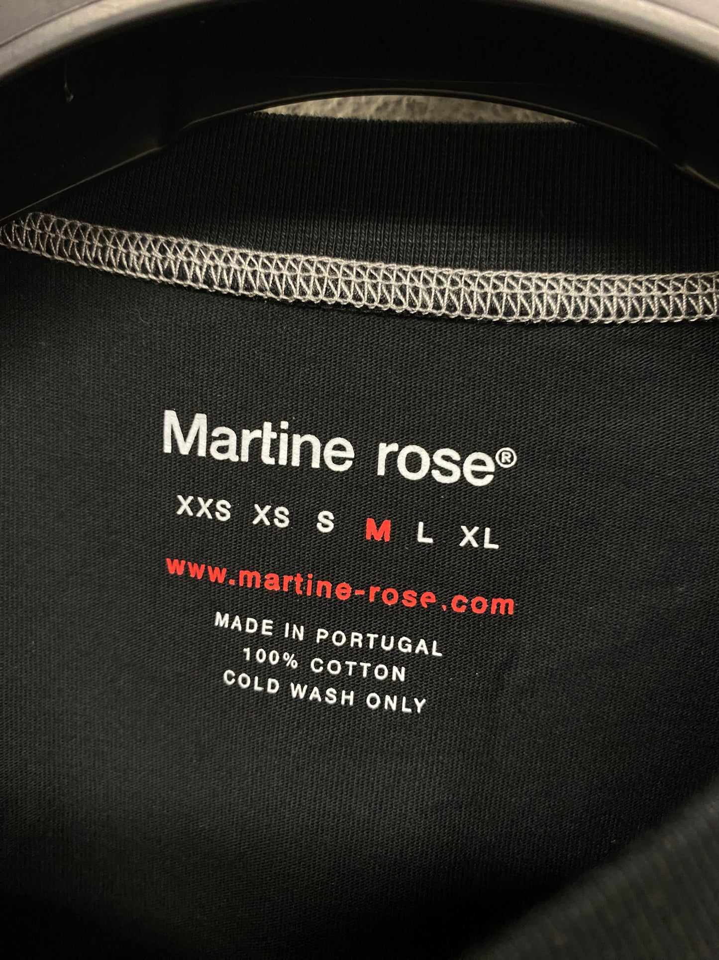 MARTINE ROSE black graphic t-shirt (XS/S)