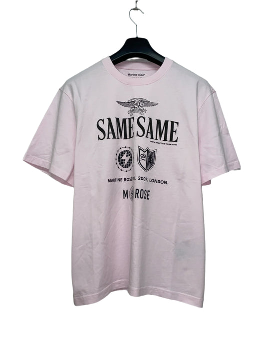 MARTINE ROSE pink graphic t-shirt (M/L)